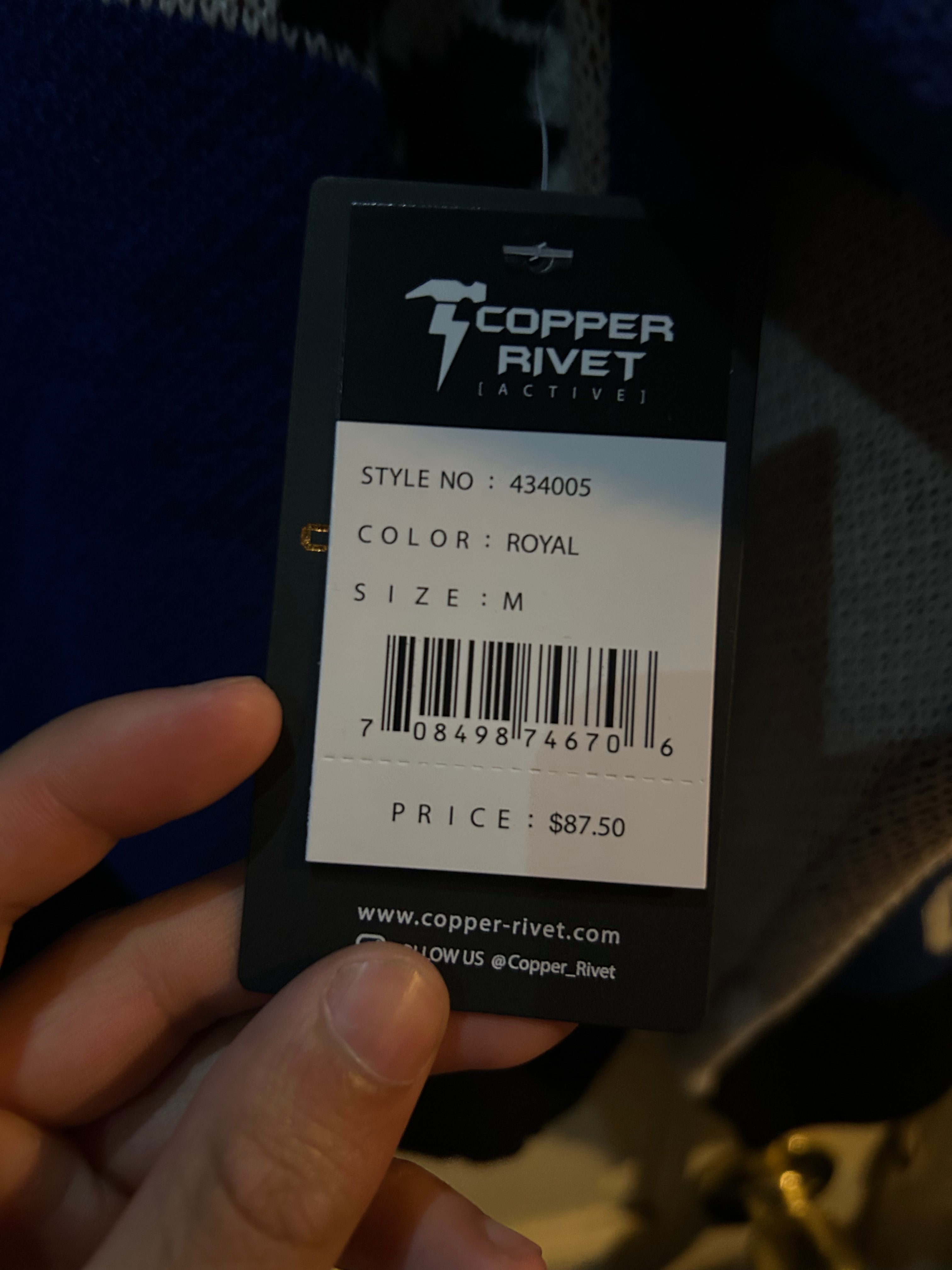 Copper rivet racing jacket